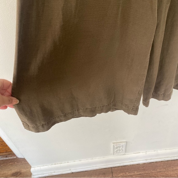 Anthropologie green high rise cropped wide leg pants size XS - Picture 5 of 9